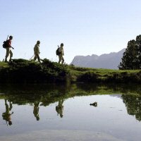 Wandelen langs het meer